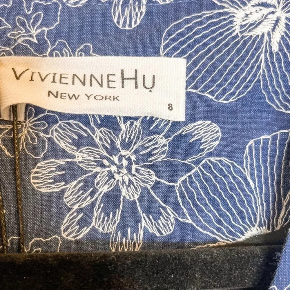 Vivienne Hu runway spring 2019 collection midi dress NWT size 8 - Picture 7 of 12